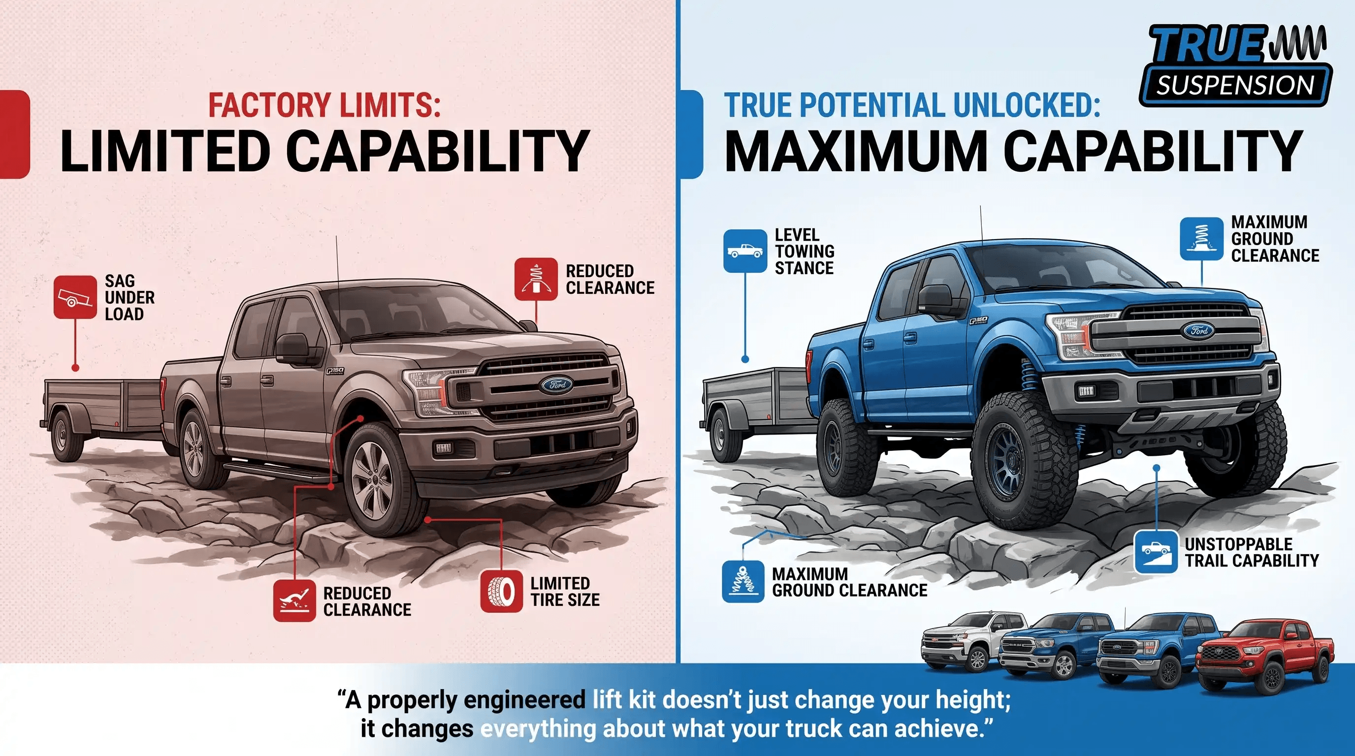 1. Ford F-150, The Most Lifted Truck in America