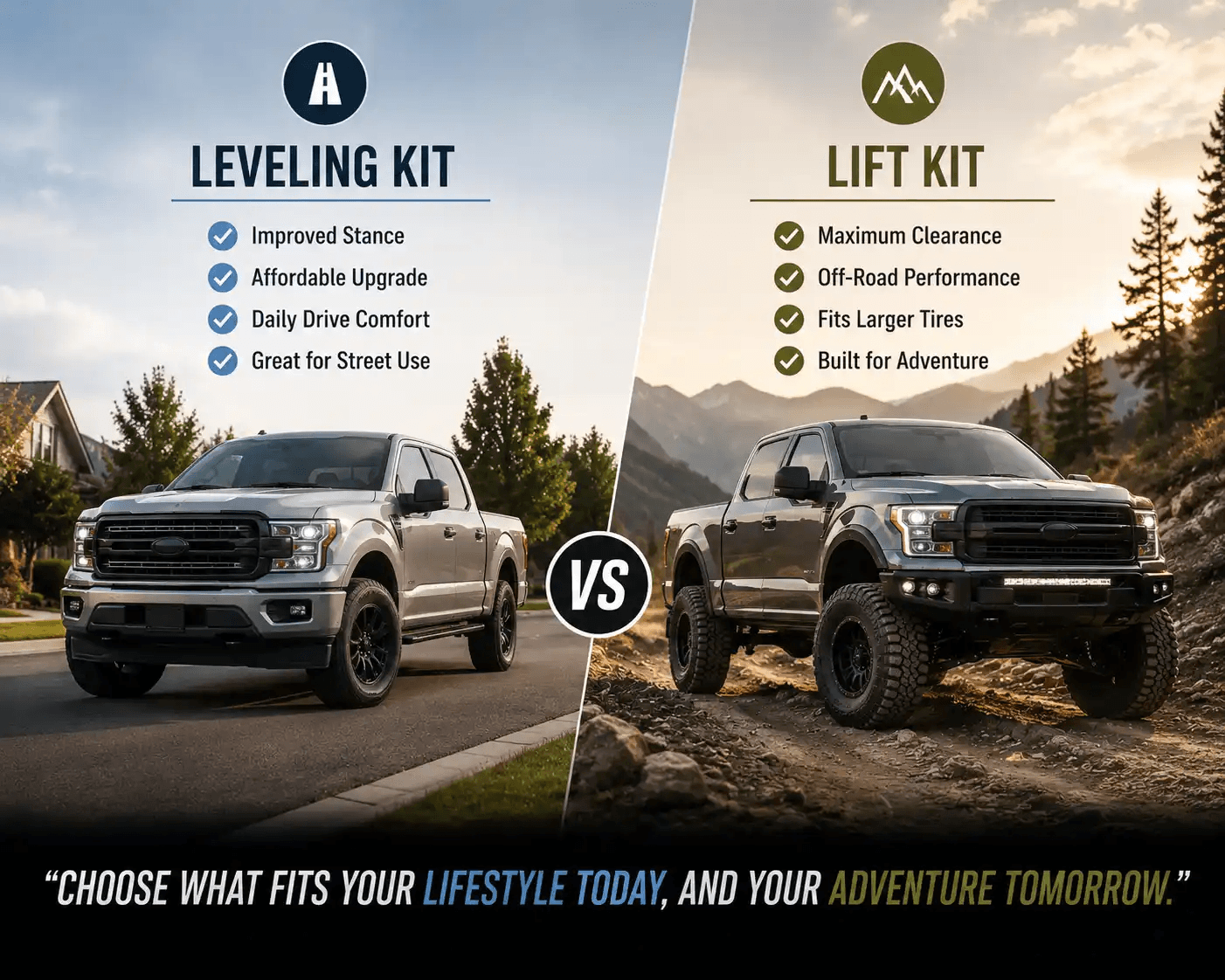 Pros and Cons, Lift Kits