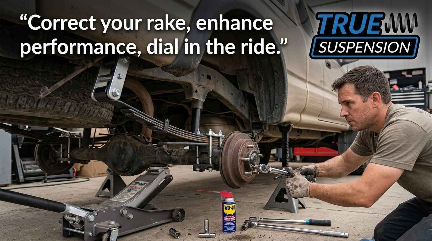 True Suspension's Adjustable Rear Lift Shackle Kit